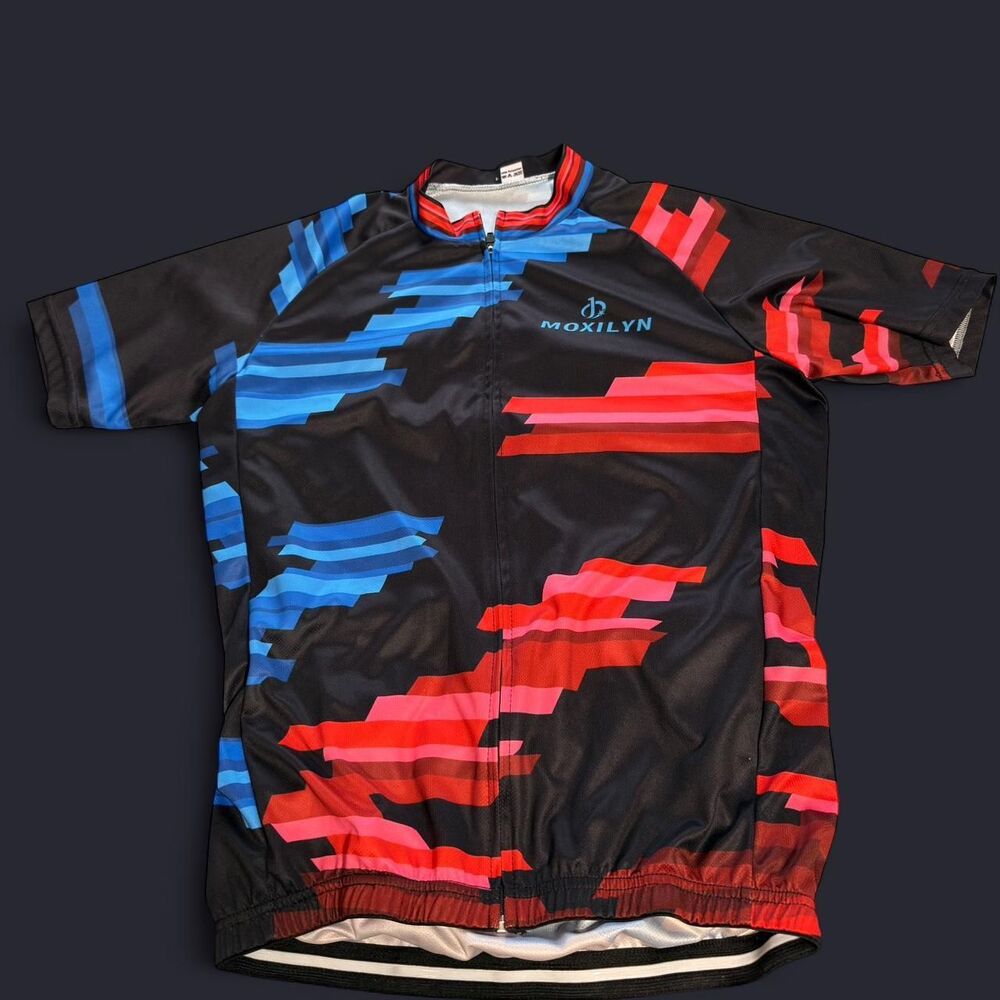 Moxilyn red and black cycling jersey #cycling #jersey